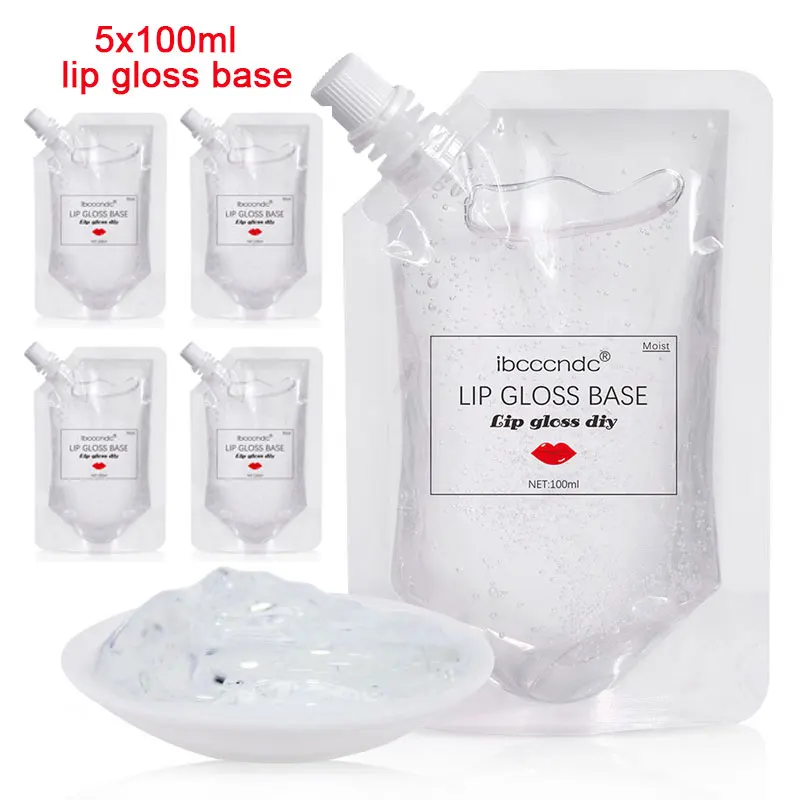 500ml Clear Lip Gloss Base Gel Lip Glaze Material Odorless Moisturizing Lipgloss Base for DIY Lip Gloss Wholesale