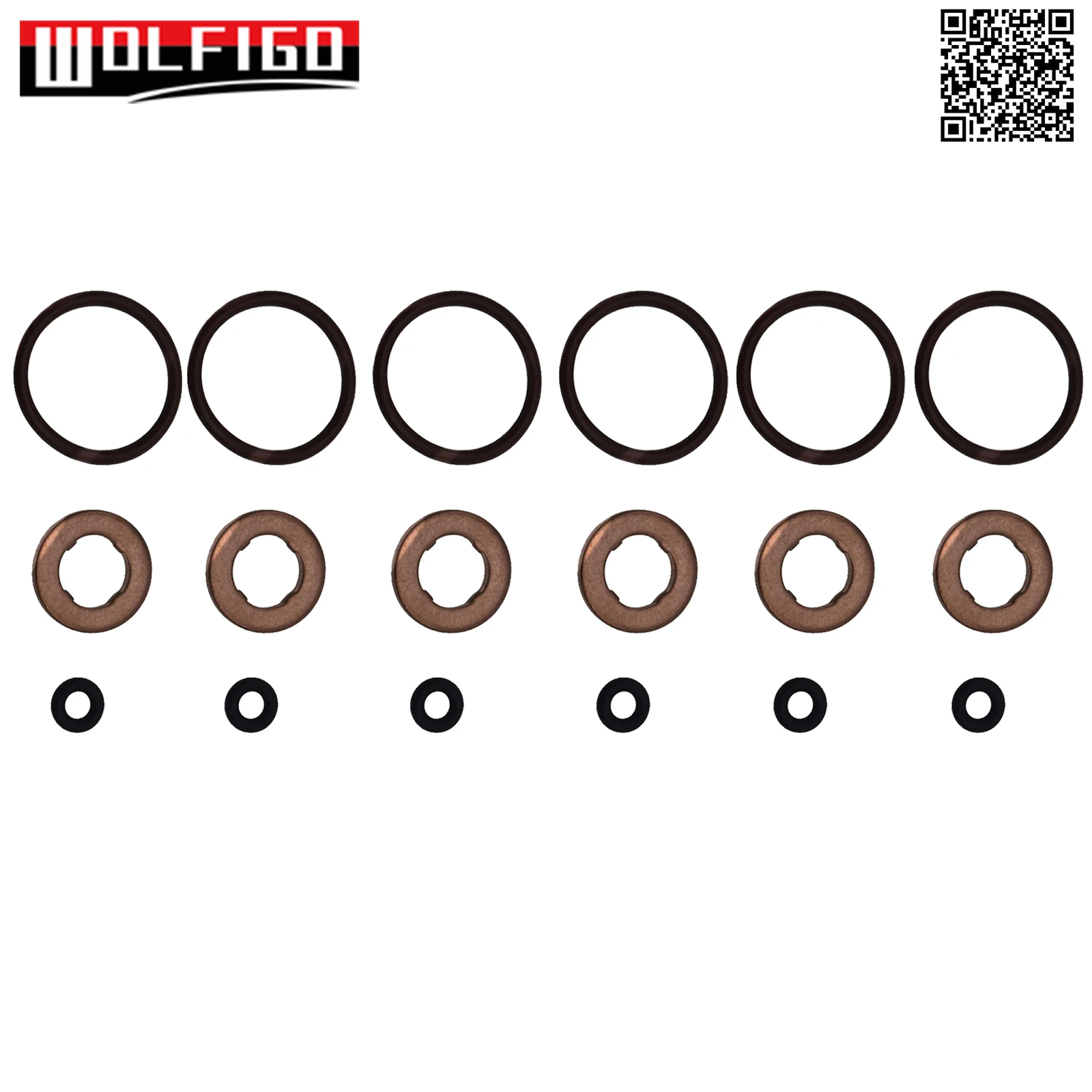 4 SETS / 6 SETS CYLINDER COMMON RAIL  INJECTOR SEAL KIT FOR VW AUDI TDI TOUAREG A8 A7 A6 059130519,059130119,03P130519