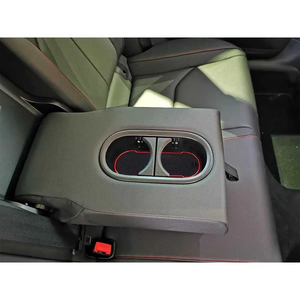 LFOTPP Car Door Groove Pad for Leon Cupra 5F 2017 2018 2019 Anti-Slip Door Gate Slot Mat Auto Interior Leon Cupra 5F Accessories