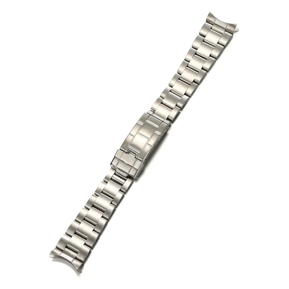 20mm Curved End Glide Oysterr Stainless Steel Solid Bracelet Watch Strap For RLX Watch