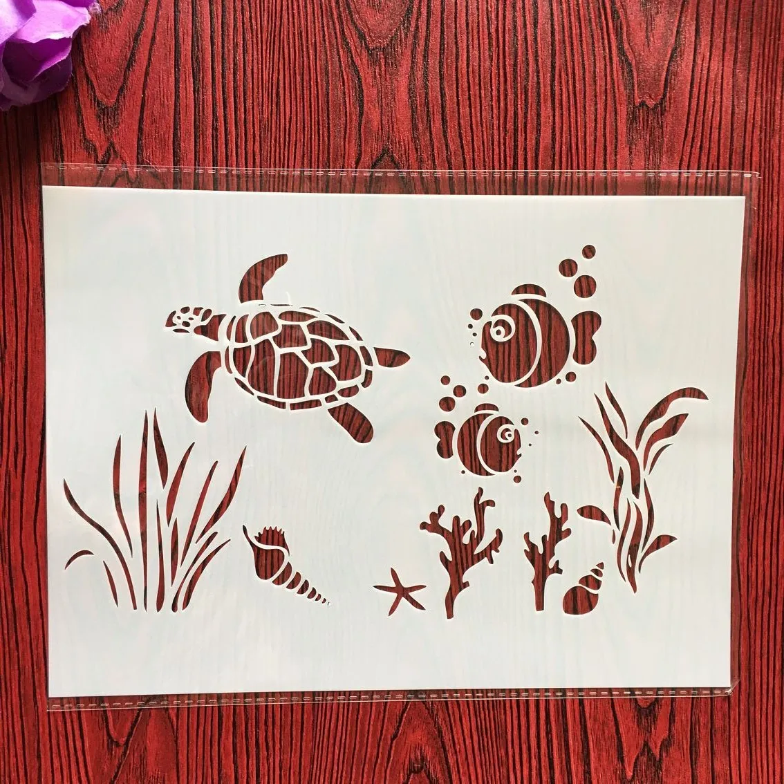 A4 29 * 21cm tortoise goldfish DIY Stencils Wall Painting Scrapbook Coloring Embossing Album Decorative Paper Card Template