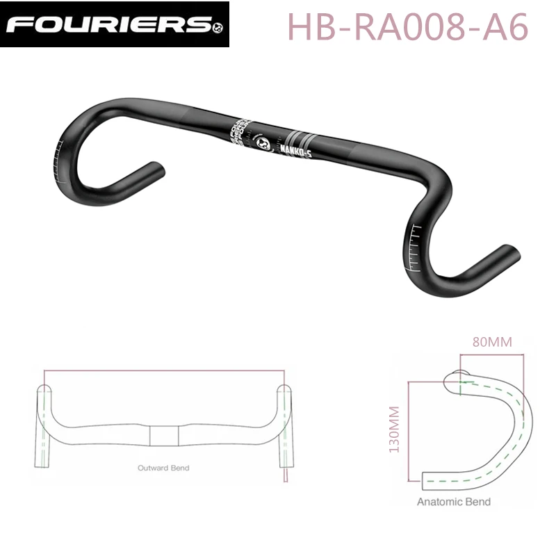 New FOURIERS Road Bike Handlebar Travel Bike Bent Handlebar  31.8x380/400/420/440mm road Bike Parts