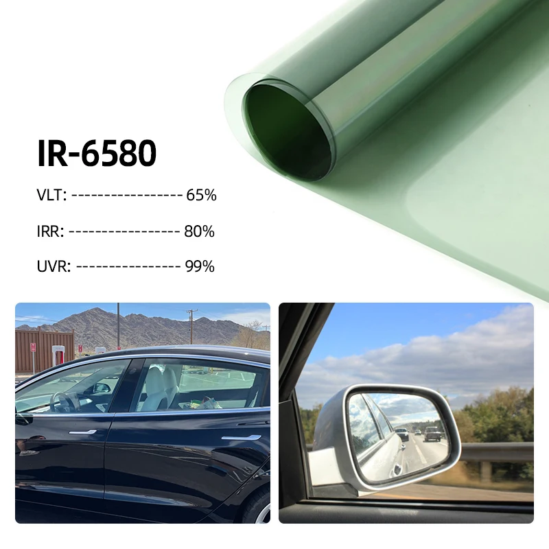 VLT65% IRR80% heat insulation uv protection Ultra Clear Nano Ceramic car tinted window film solar car home window tint roll