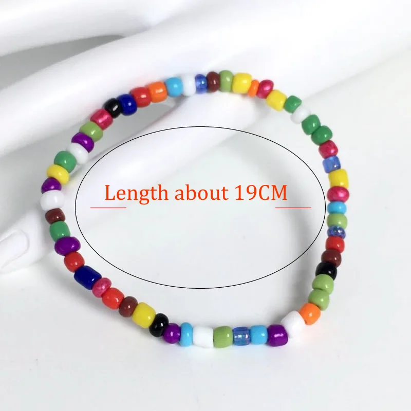 Colorful Rice Beads Bracelet Set Summer Beach Friendship filament Bracelets Handmade Boho Jewelry Gift For Friend Bracelet