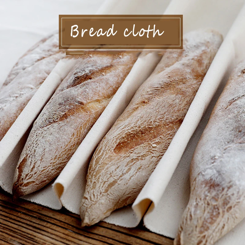 

Thick Fermented Linen Cloth Proofing Dough Bakers Pans Bread Baguette Baking Mat Pastry Baker's Couche Proofing Cloth