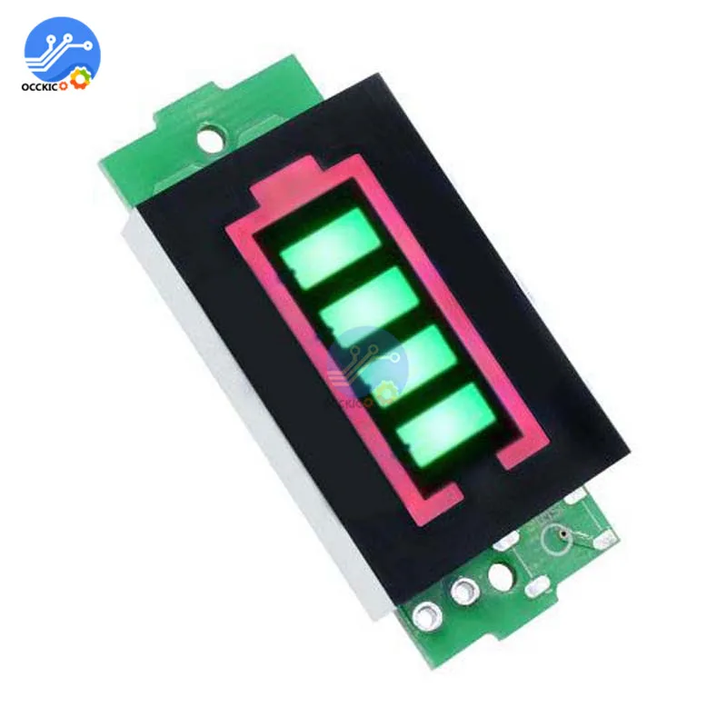 BMS 1S 2S 3S 4S 6S 7S 18650 Lithium Battery Capacity Indicator Green Backlight LED Display Power Bank Charge Accessory