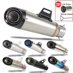 51mm 60mm Universal Motorcycle S1 Exhaust Muffler Escape Moto DB Killer Laser for RC390 Z900 GSXR750 CB400 Z400 R3 S1000rr R3 R6