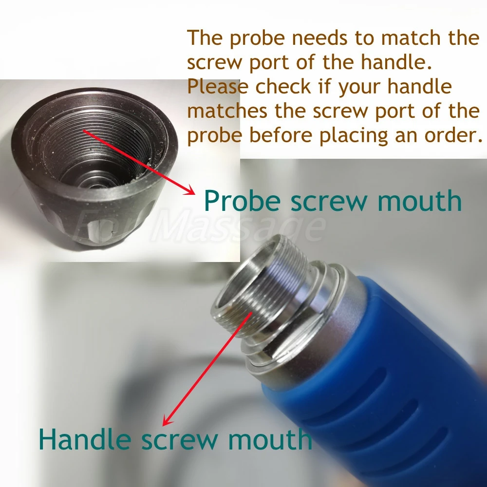 New Pneumatic Shock Wave Machine Probe Accessories Suitable For Most Pneumatic Shockwave Handle Replacement Probe Function Head