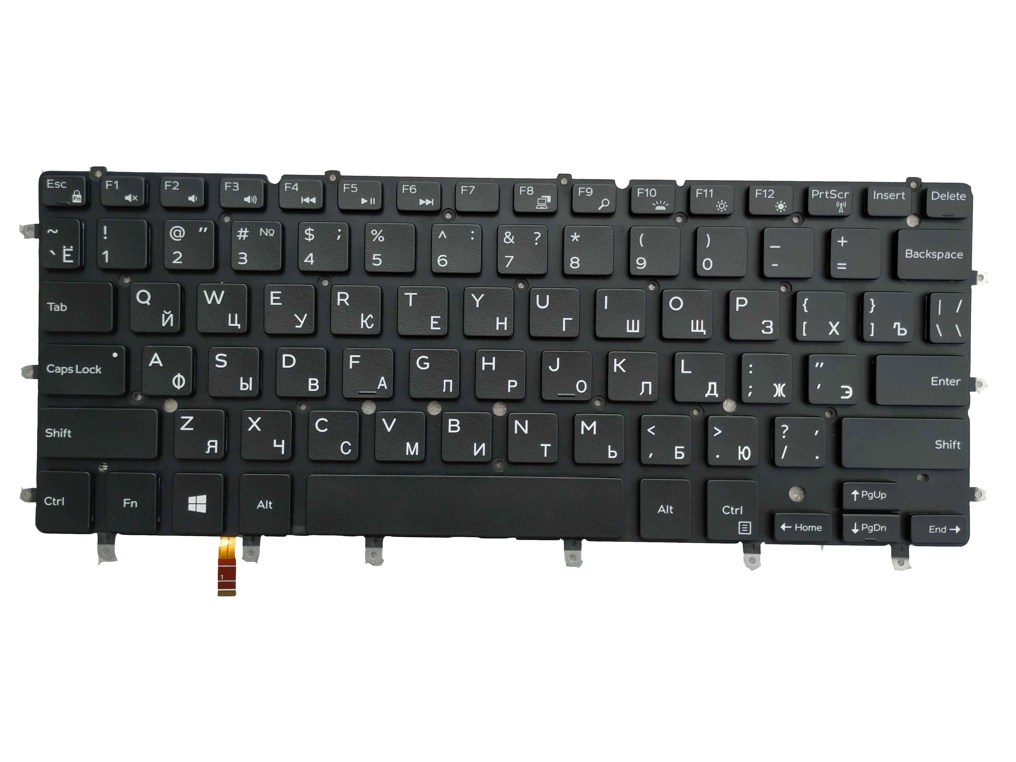 RU/รัสเซียแป้นพิมพ์สำหรับแล็ปท็อปสำหรับ Dell Inspiron 14 7467 7347 7348 7352 7353 7359 7568 XPS 13 9343 9350 9360 15 9560 13-7353 13-7359