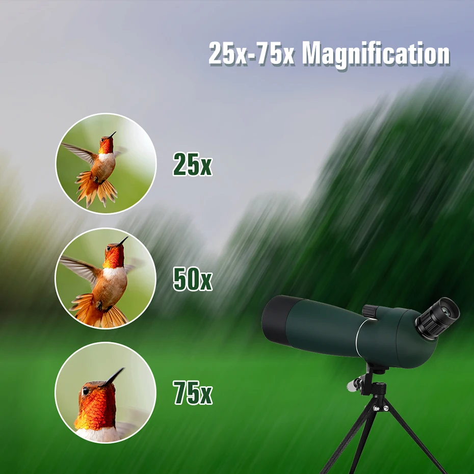 SVBONY 50/60/70/80 Spektiv-Zoom-Teleskop Leistungsstarkes Wasserdichtes Langstrecken-PORRO-Prisma für Schießsport und Campingausrüstung – Detail 12