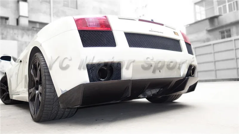 

Car Accessories Carbon Fiber DM Style Rear Diffuser Fit For 2003-2007 Gallardo Rear Bumper Diffuser Lip