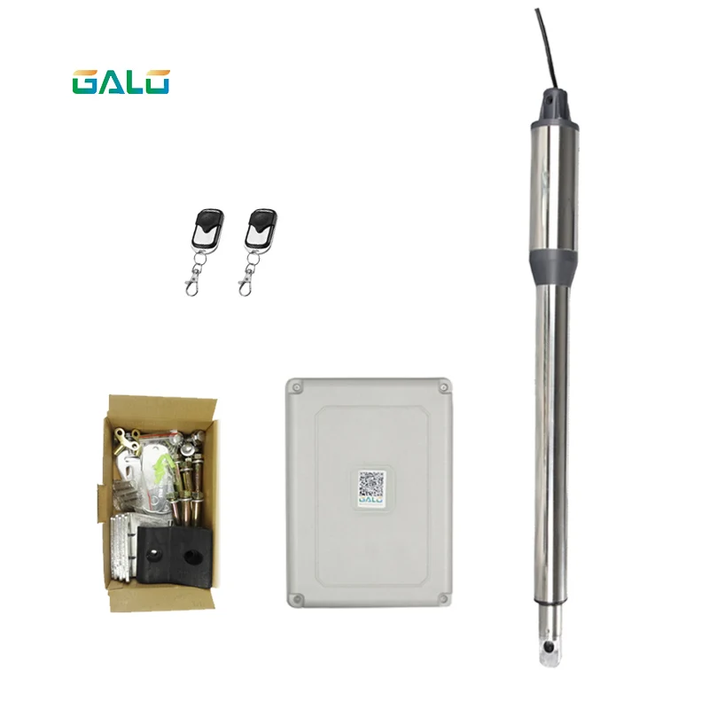 GALO PKM-C01 Single Swing Gate Opener Kit, Hardware Accessories,Control Box Receiver & Photocell Included!