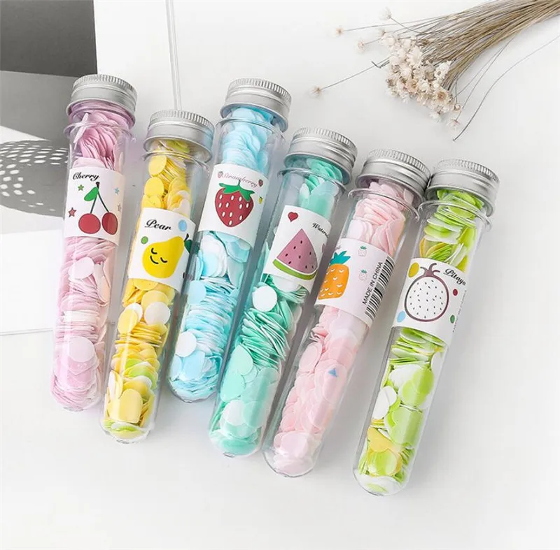 

New 120pcs/lot Scented Soap Bath Child Hand Washing Soap Paper Tube Portable Petal Fruit Soap Flower Paper Random Colors