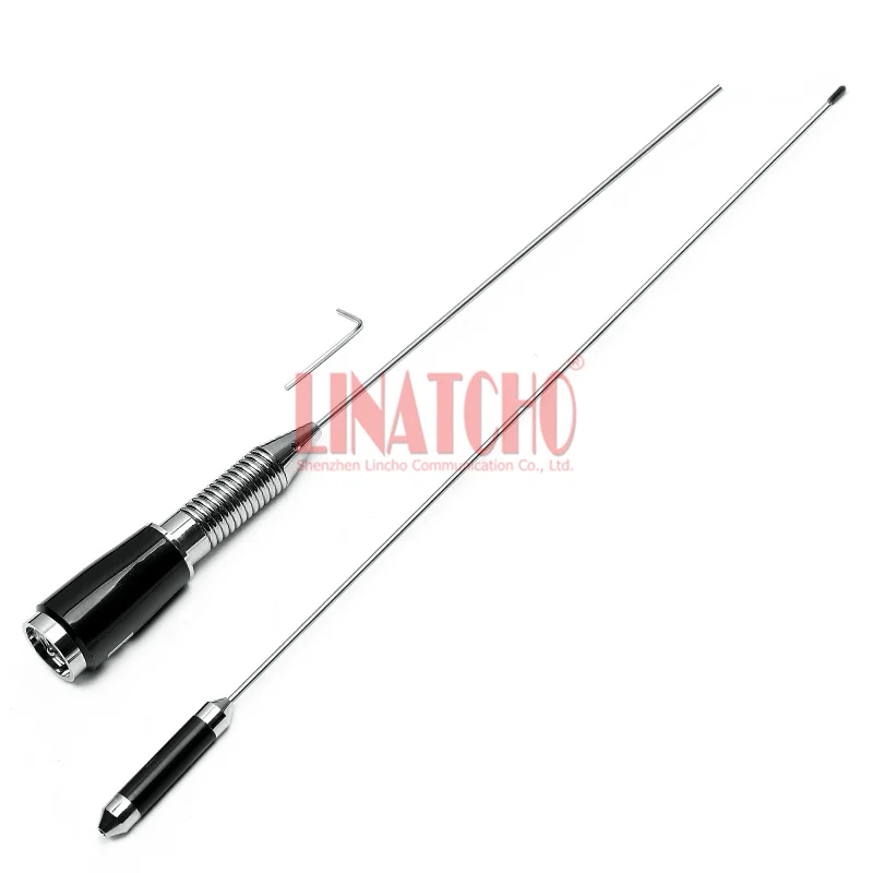 Detachable Frequency 155MHz VHF Bottom Spring Omni Whip High Gain Car Radio Antenna PL259