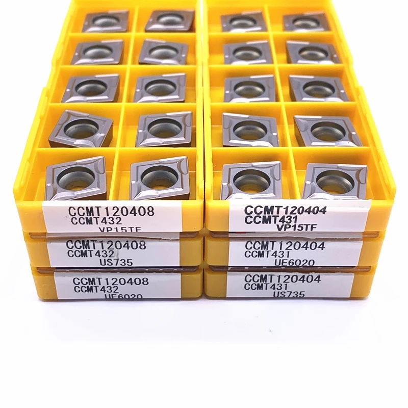 CCMT060204 VP15TF UE6020 US735 Carbide Lắp CCMT060208 IC907 IC908 CNC Nội Bộ Biến Xay Công Cụ Dụng Cụ Mài Dao CCMT 060204