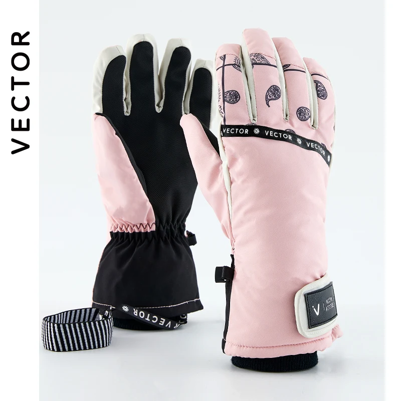 VECTOR Ski Gloves Waterproof Gloves with Touchscreen Function Snowboard Thermal Gloves Warm Snowmobile Snow Gloves Men Women