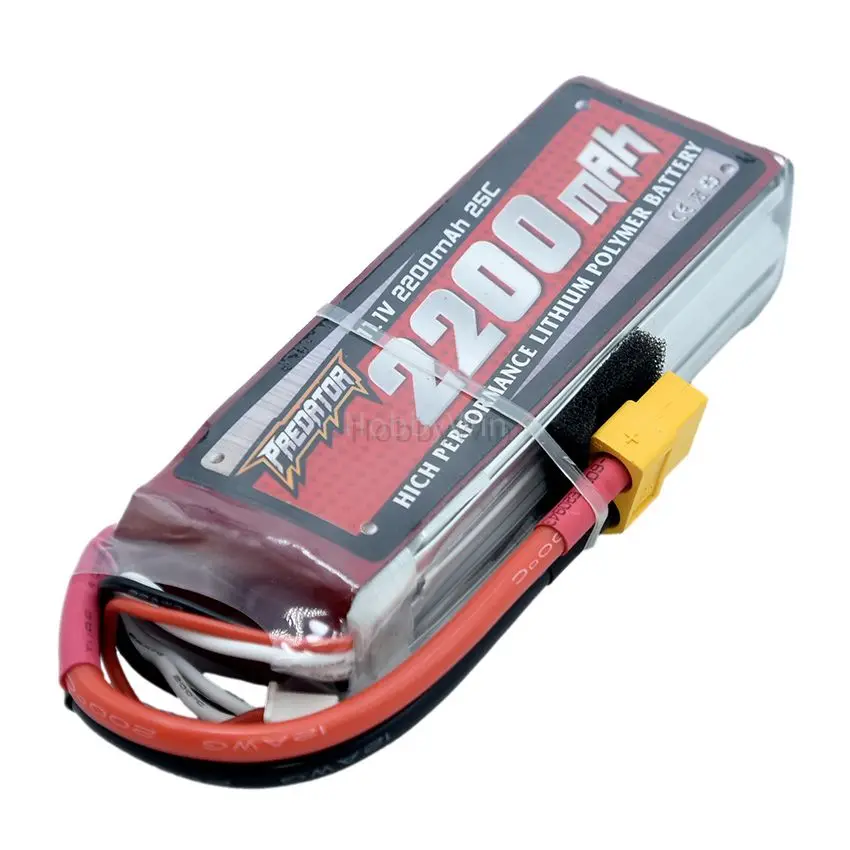 FMS MODEL 3S 11.1V 2200mAh 25C LiPO Battery XT60 plug for RC Airplane Warbird Sporter Trainer