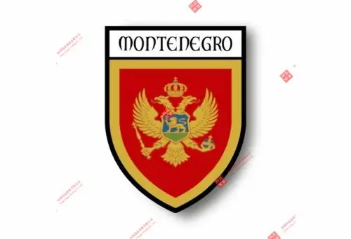 Interesting Car Stickers Decal Souvenir Vinyl Car Shield City Flag World Crest Montenegro Car Decal  Decoration Laptop