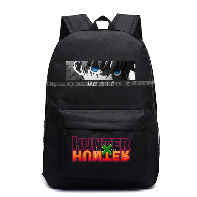 Hunter X Hunter Backpacks for Kids Mochila Boys Girls Children Casual Canvas Knapsack Students Cartoon Anime Print School Bags