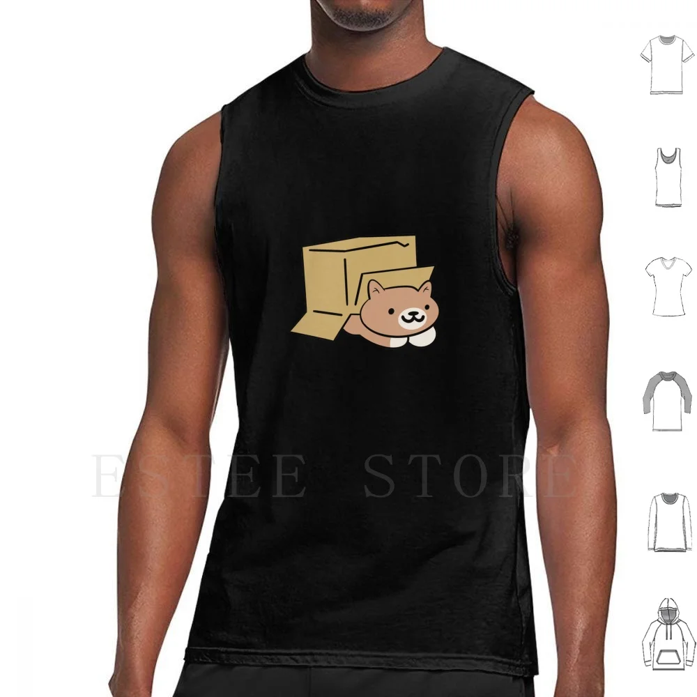 Brown Cat With White Nose In A Box Tank Tops Vest Cat Kitty Box Cats Animal Animals Brown White Nose Feet