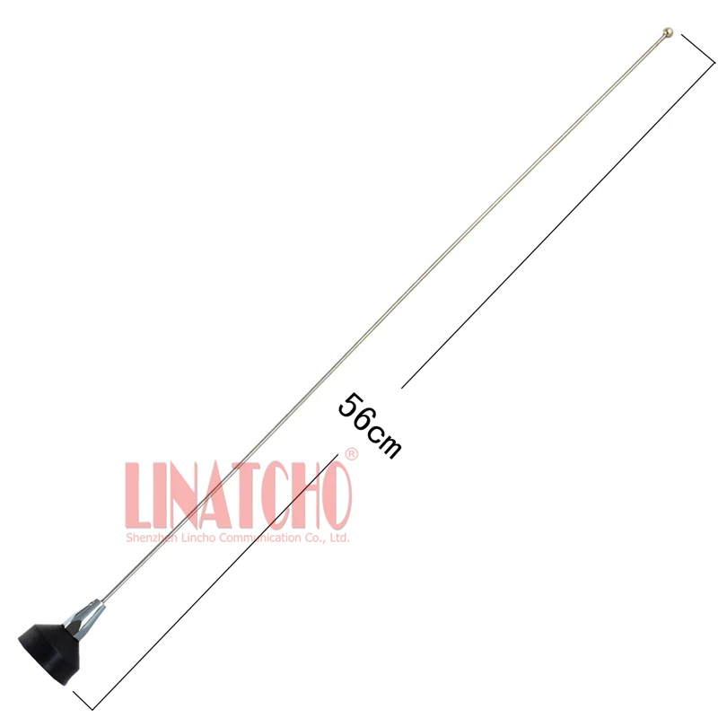 VHF Frequency 150MHz 136-174MHz Stainless Steel Whip Car Radio NMO Male Antenna