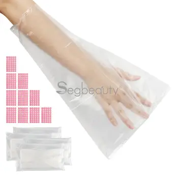 Segbeauty 400 카운트 파라핀 테라피 왁스 백, 손과 발용 플라스틱 파라핀 라이너, 양말 및 장갑, 파라핀 목욕 장갑