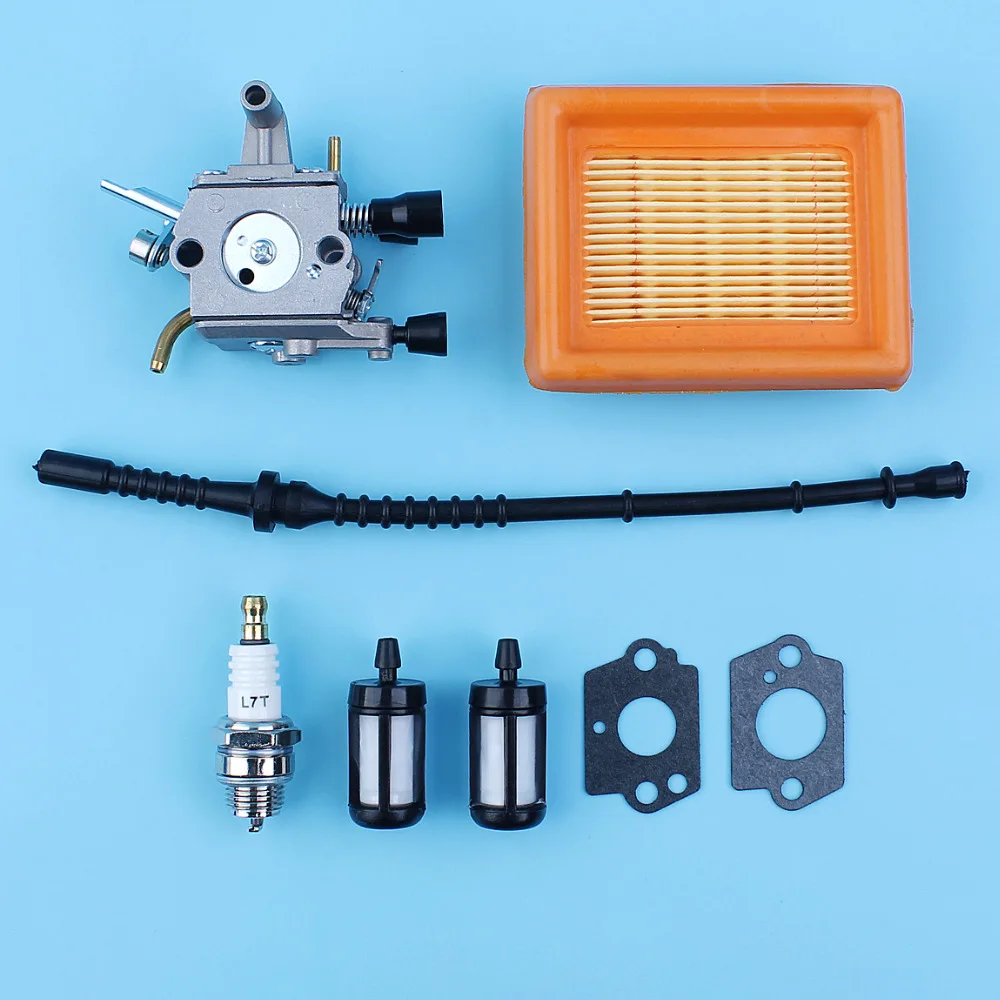 

Carburetor Air Fuel Filter Gaskets Kit For Stihl FS200 FS250 FS120 FS300 FS350 FS200R FS120R Trimmer Brushcutter 4134 120 0653