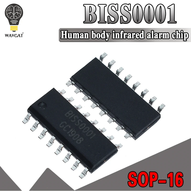 10PCS BISS 0001 BISS0001 SOP-16 Infrared sensor signal processor SMD new and original IC