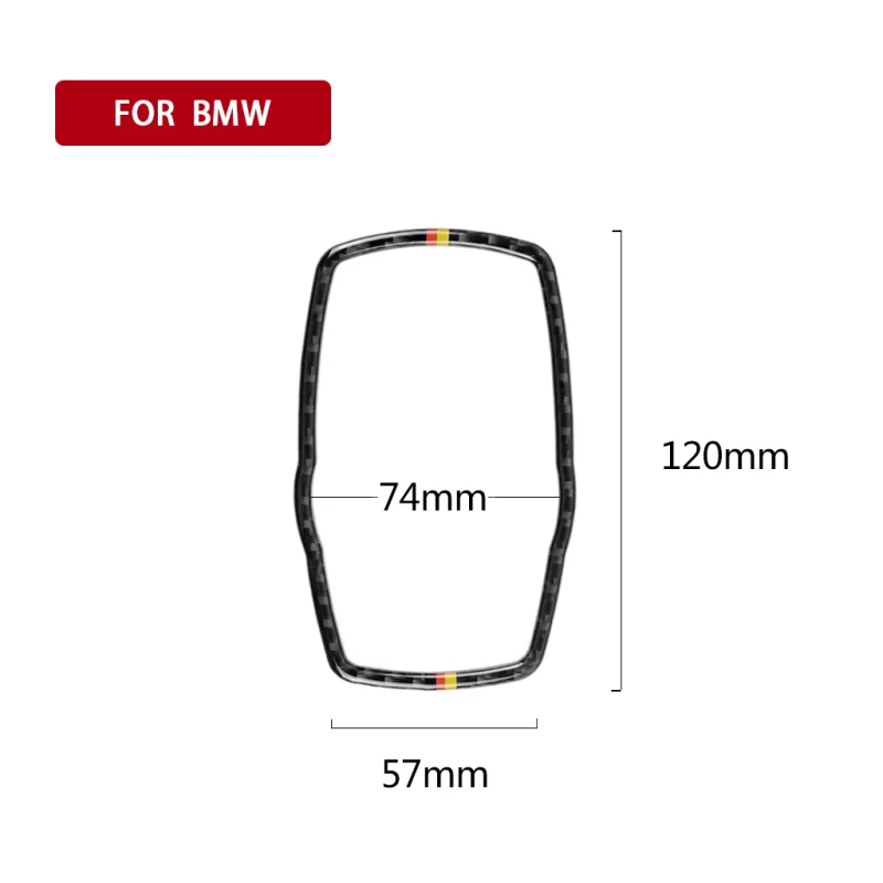 غطاء إطار زر متعدد الوسائط للسيارة ، ملصقات داخلية ، ملصق إطار من ألياف الكربون ، BMW F10 ، F20 ، F30 ، F34 ، F07 ، F25 ، F26 ، F15 ، F16