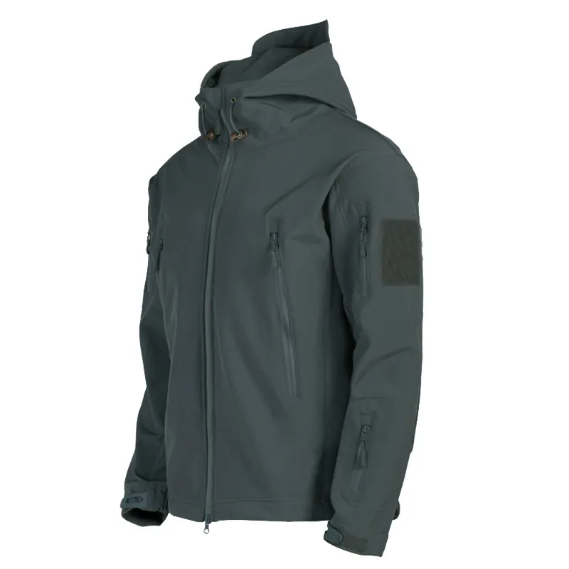 Taktische Jacke Männer Haut Soft shell Militär wind dichte Jacken neue männliche Outdoor-Jacken Kapuze Kletter mäntel