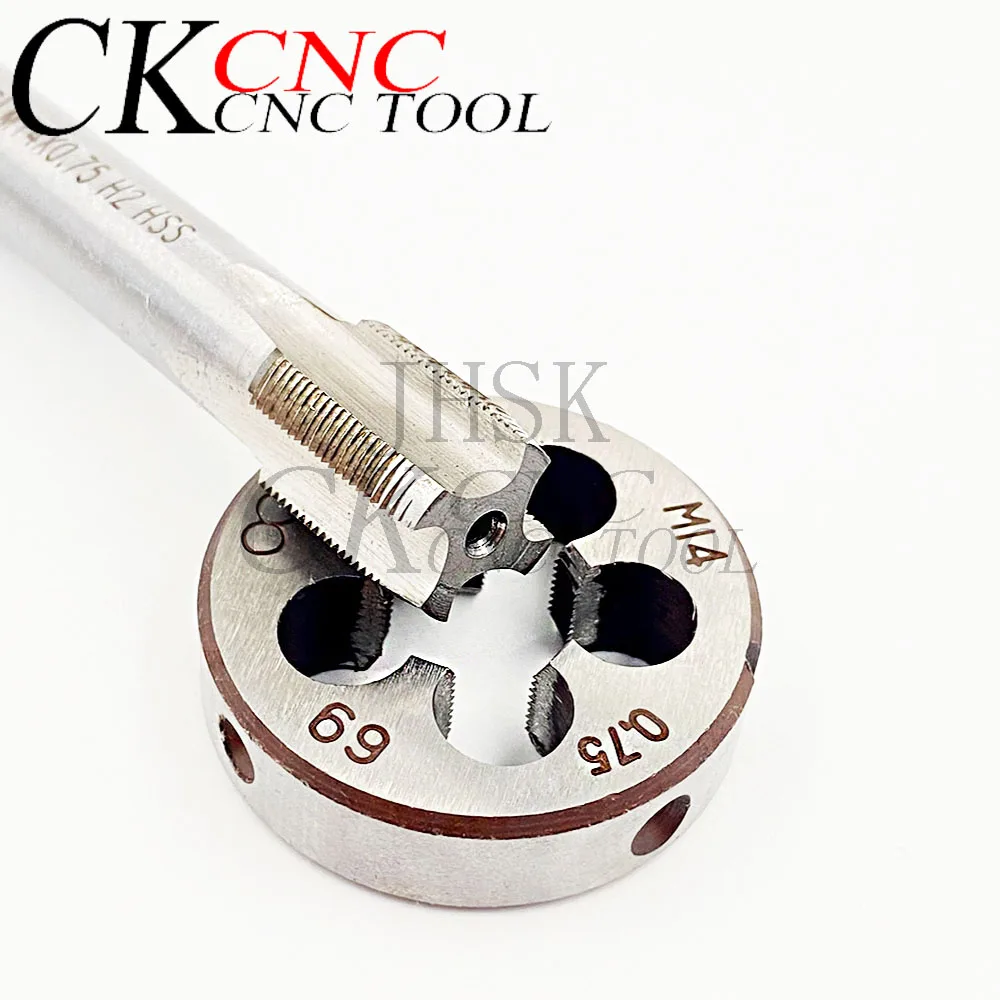 HSS آلة M14 X 0.75 مللي متر صنبور لولبي و 1 قطعة M14 X 0.75 مللي متر يموت خيوط مجموعة متري HSS أدوات الحق M14 * 0.75