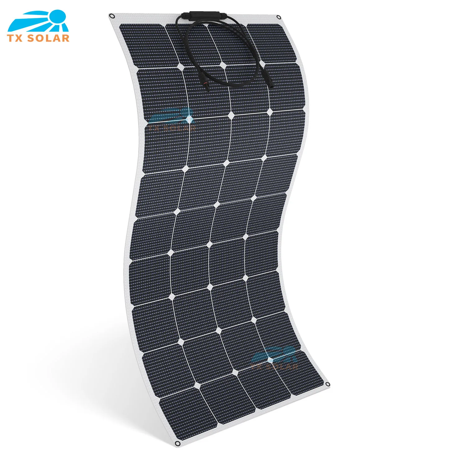 24% High efficiency Sunpower ETFE 20W-200W  Flexible Solar Panels The 12 v battery solar panels