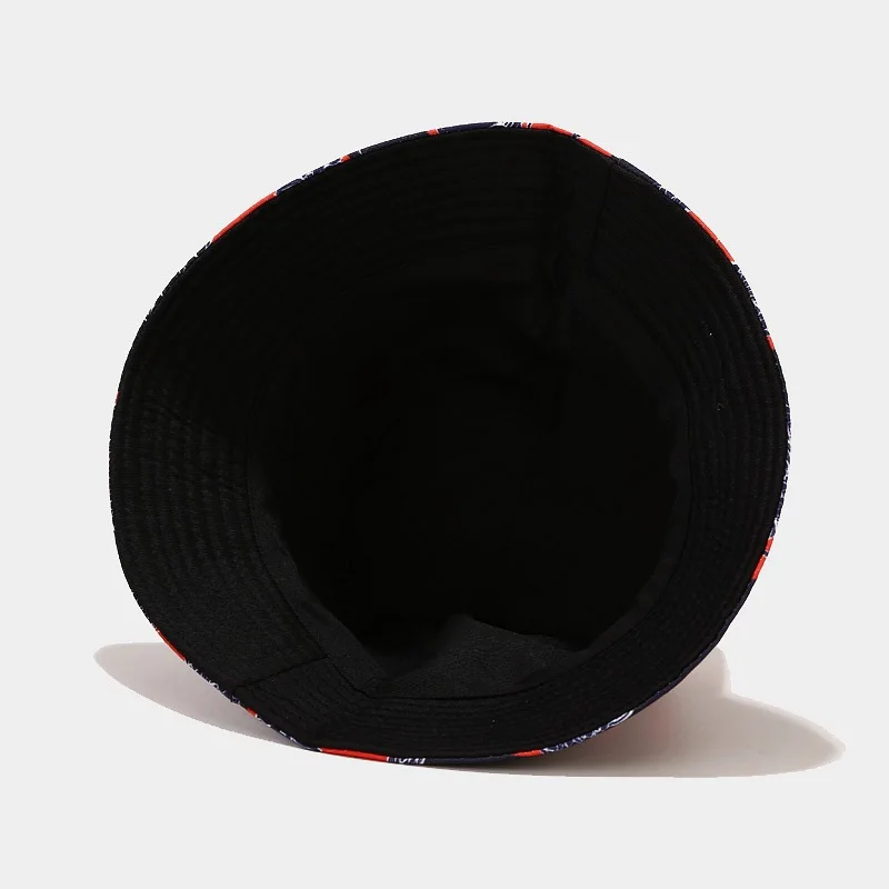 2022 New Funny Anime Cartoon Bucket Hat Reversible Fisherman Hat Unisex Street Hip Hop Flat Cap Fishing Bob Hat