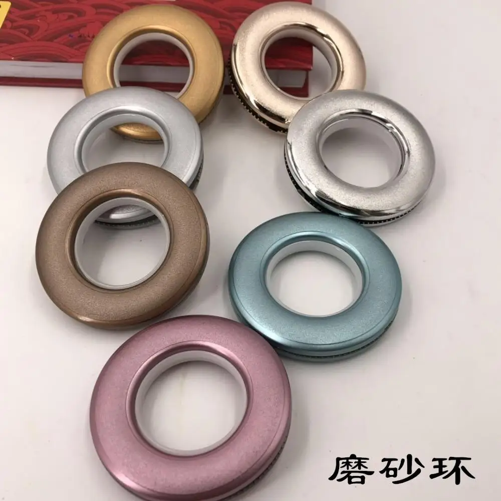 

80PCS/ LOT Home Decoration Curtain Accessories Plastic Rings Eyelets for Curtains pole