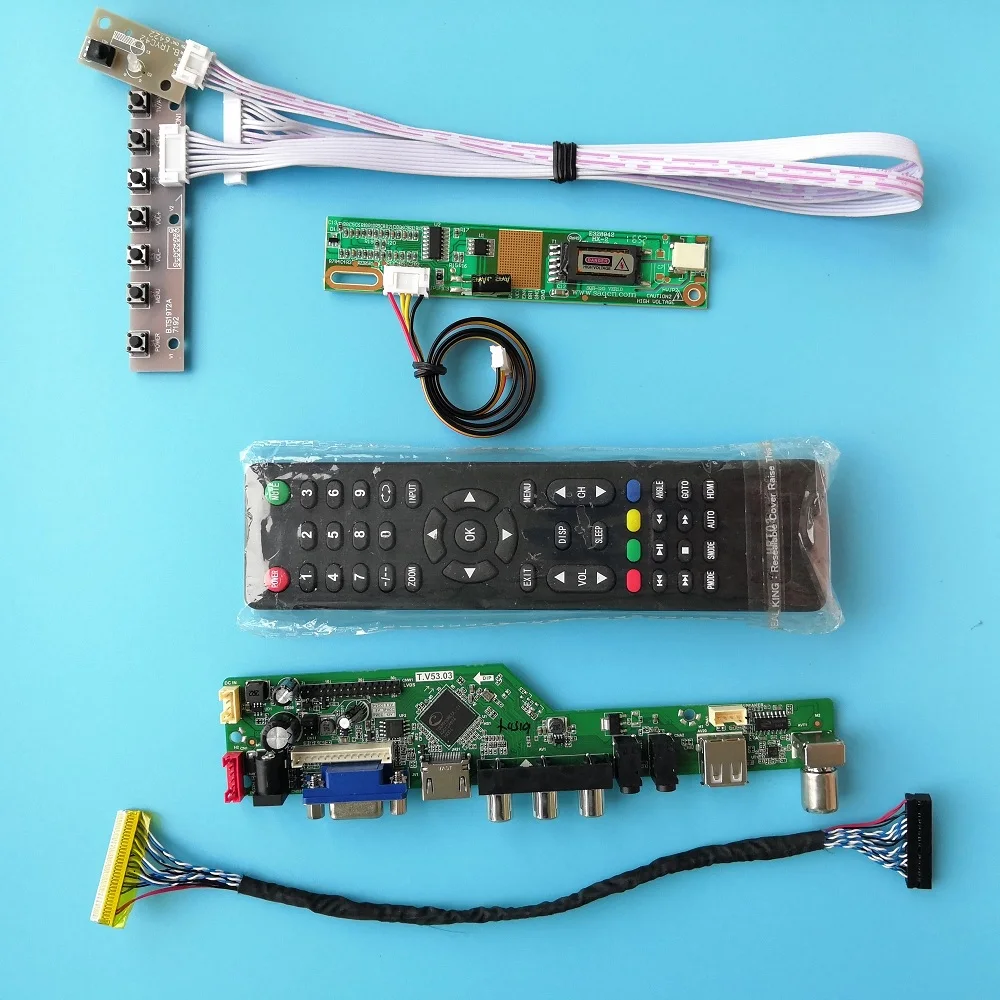 Compatível com Hdmi Vga av tv Driver Board Controlador de Sinal Digital Usb 30pin Lâmpadas 1440×900 Ltn141wd-l05 Ltn141wd-l07 1440×900