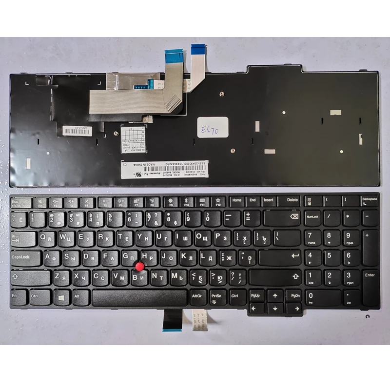 Nouveau clavier d'ordinateur portable pour Lenovo Thinkpad E570 E575 E570C, US/FR/GR/IT/RU/TR/UK