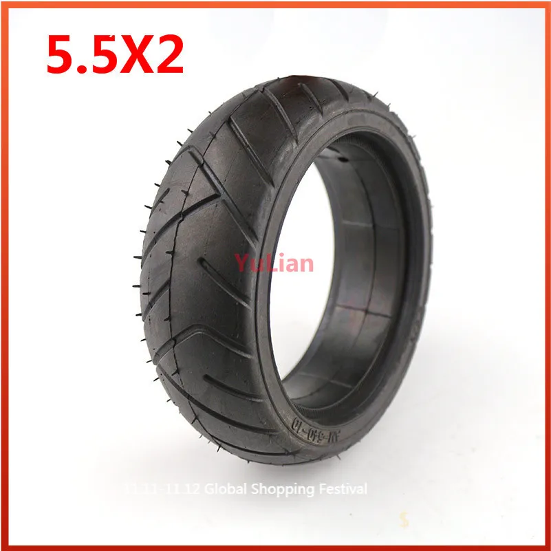 5.5 Inch Solid Tyre 5.5X2 Tubeless Tire 5.5*2 Puncture Proof Tyre for Jackhot Carbon Fiber Scooter Fastwheel F0 Electric Scooter