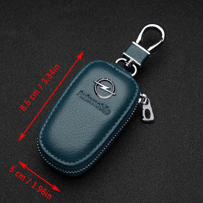 2021 Car Key Cover Square Zipper Key Case With Logo For Buick Peugeot Chevrolet Jaguar Land Rover Infiniti Jeep Lincoln Acura