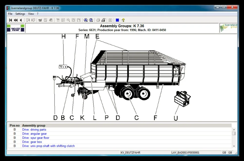 

Deutz-Fahr AG Part Catalog v5.0.1 [2010]