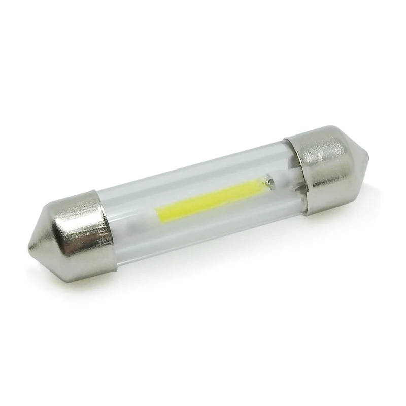 Led C5W 31mm 36mm 39mm 41mm cob glass Car Interior light auto Festoon lamp vehicle Dome Reading door bulb 12V DC White