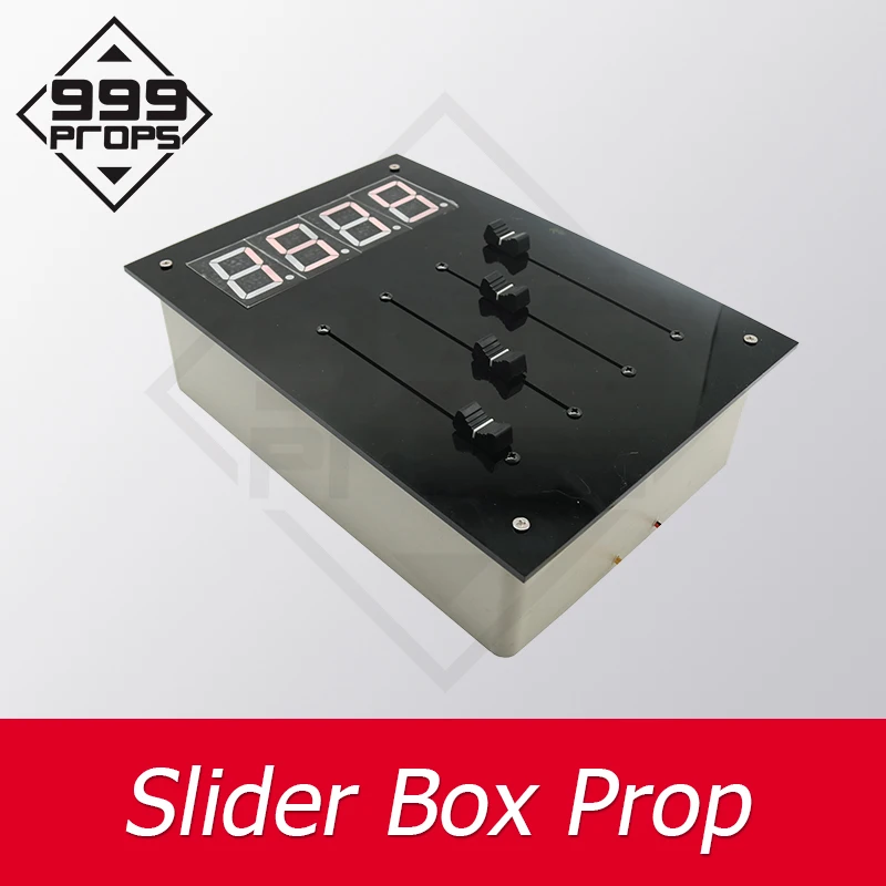 

Escape game props Slider Box real life escape room props adjust all 4 sliders to right place to unlock show password digits