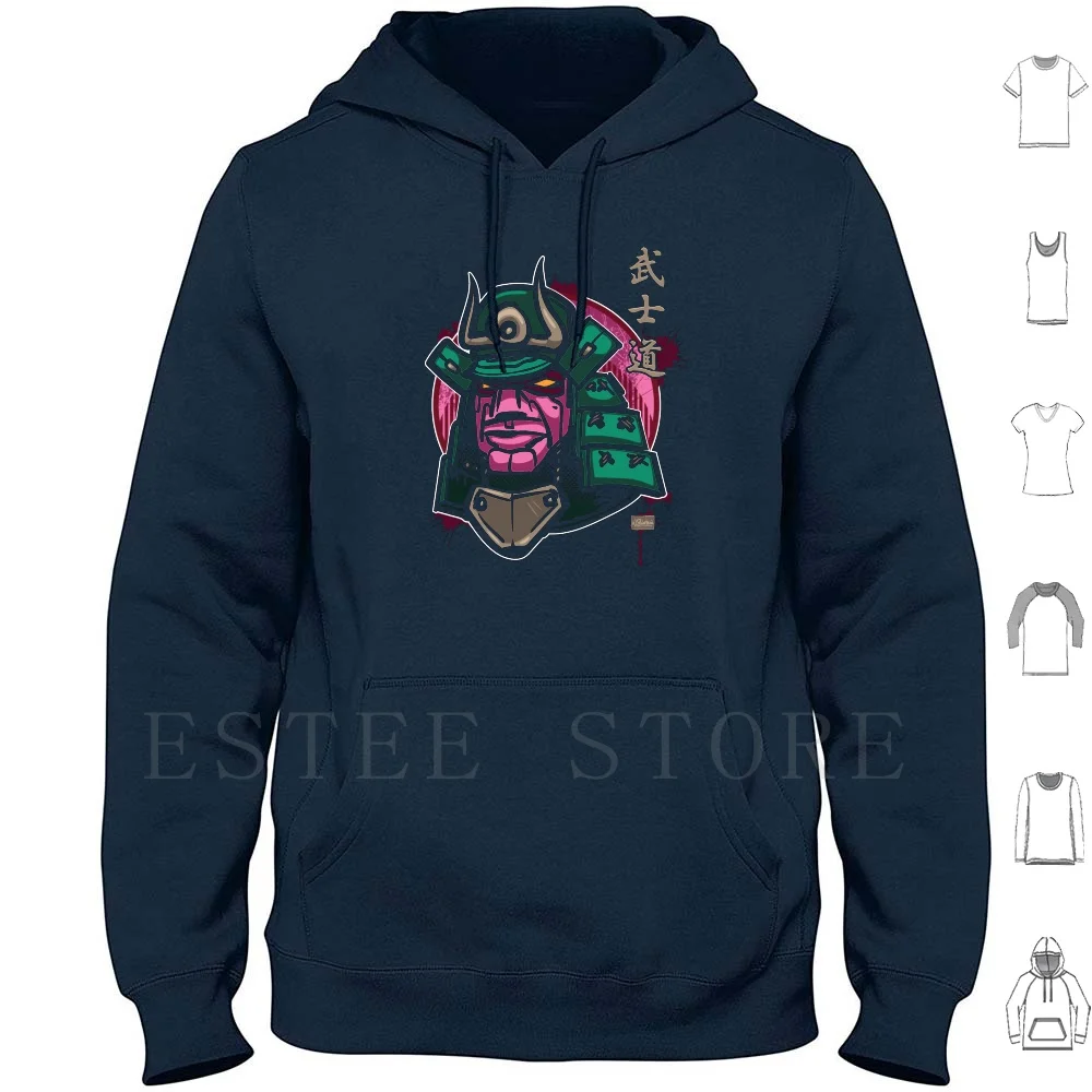 Bushido : The Way Of The V2 Hoodies Long Sleeve Helmet Hannya Helmet Hannya Oni Oni Japan Japanese Toronto Tokyo