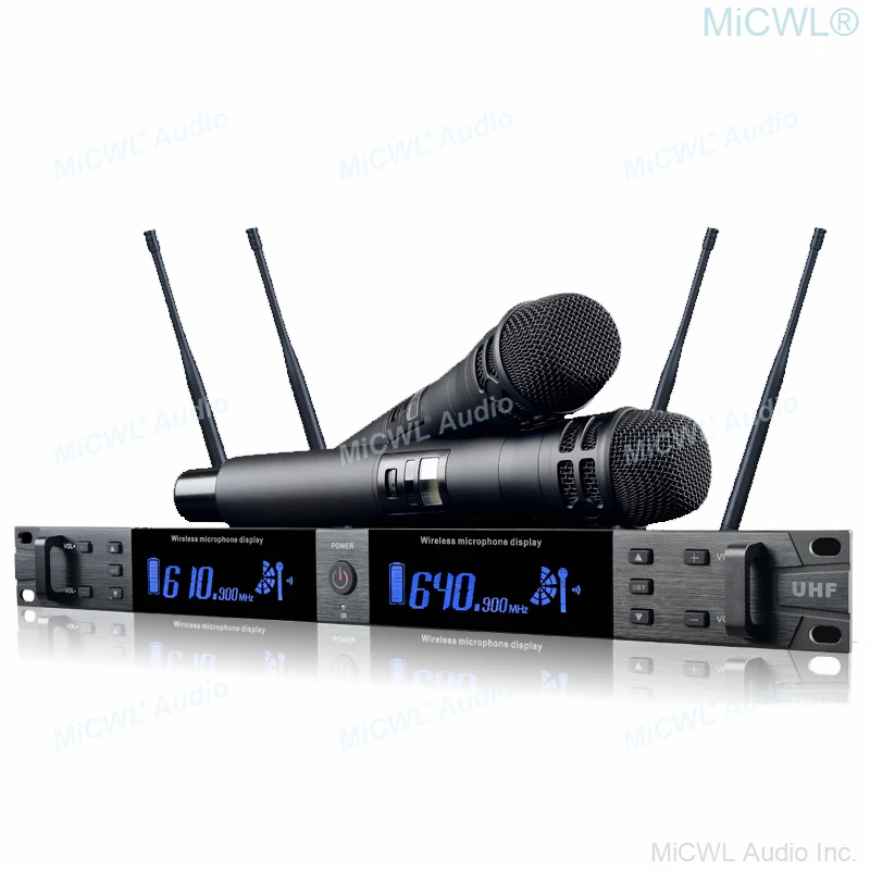 Pro QLXD Bigger LED Screen UHF Wireless Dual KSM8 Microphone System High Quality SKM9000 Beta58 Headset Audio Microfones