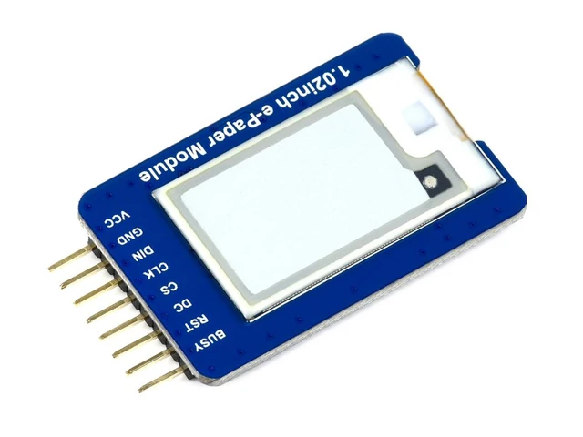 128×80, 1.02inch E-Ink display module, black/white dual-color, SPI  interface 1.02inch e-Paper Module - AliExpress