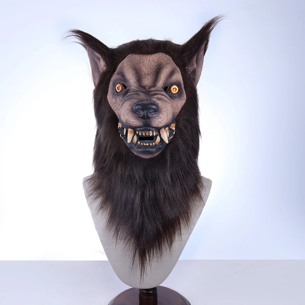 Anime Werewolf Masks Animal Wolf Realistic Cosplay Latex Masques Halloween Costumes Accesories Carnival Headgear Party Props 2