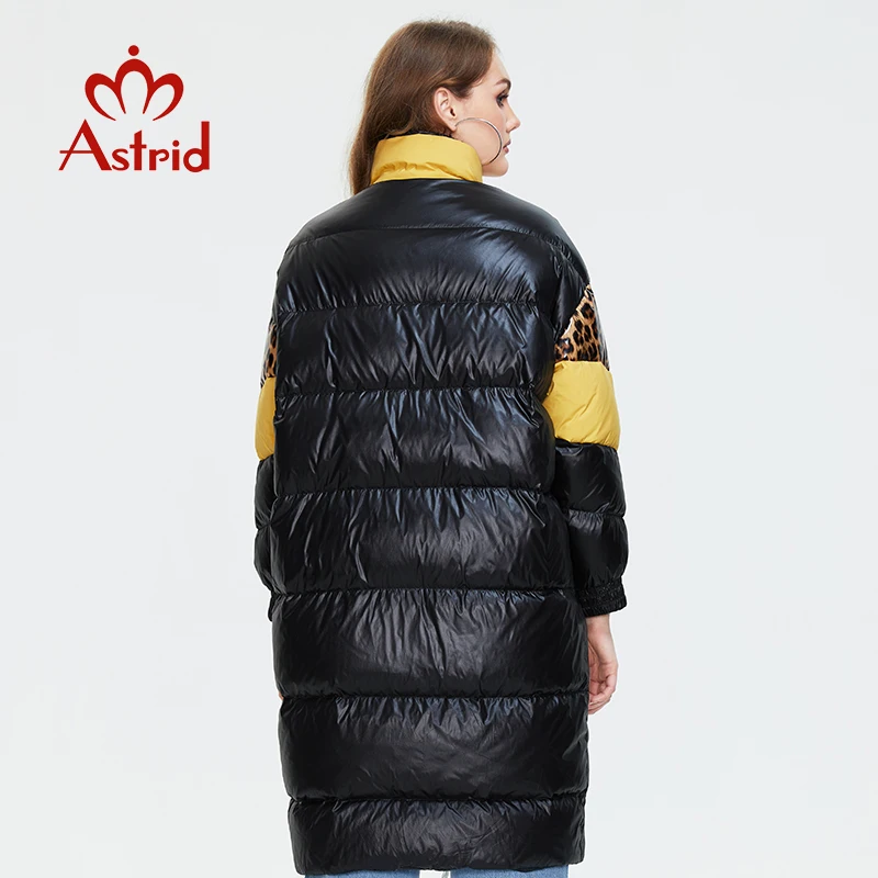 Astrid Women\'s winter jacket female parkas long quilted Plus Size coat women 2022 warm fashion clothing Leopard print outerwear