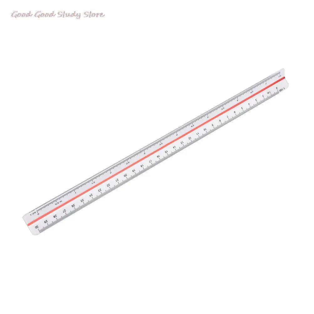 1:20 1:25 1:50 1:75 1:100 1:125 Plastic Triangular Scale Ruler Measurement