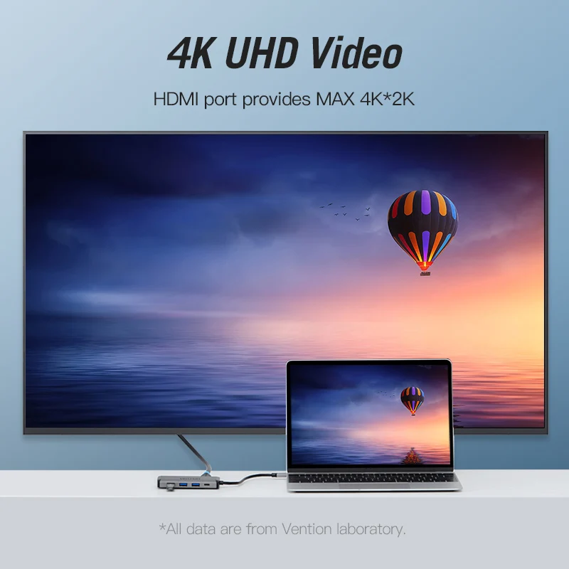 Vention USB C HUB Type-C to 4K HDMI RJ45 VGA USB 3.0 HUB Dock for MacBook Pro Huawei Mate 30 USB-C 3.1 Splitter Port USB-C HUB