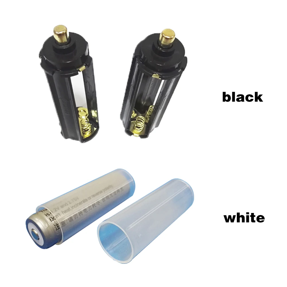 AAA Battery Box 18650 battery Holder Black Cylindrical Plastic Battery Holder Converter Adapter Case Batteries Switcher