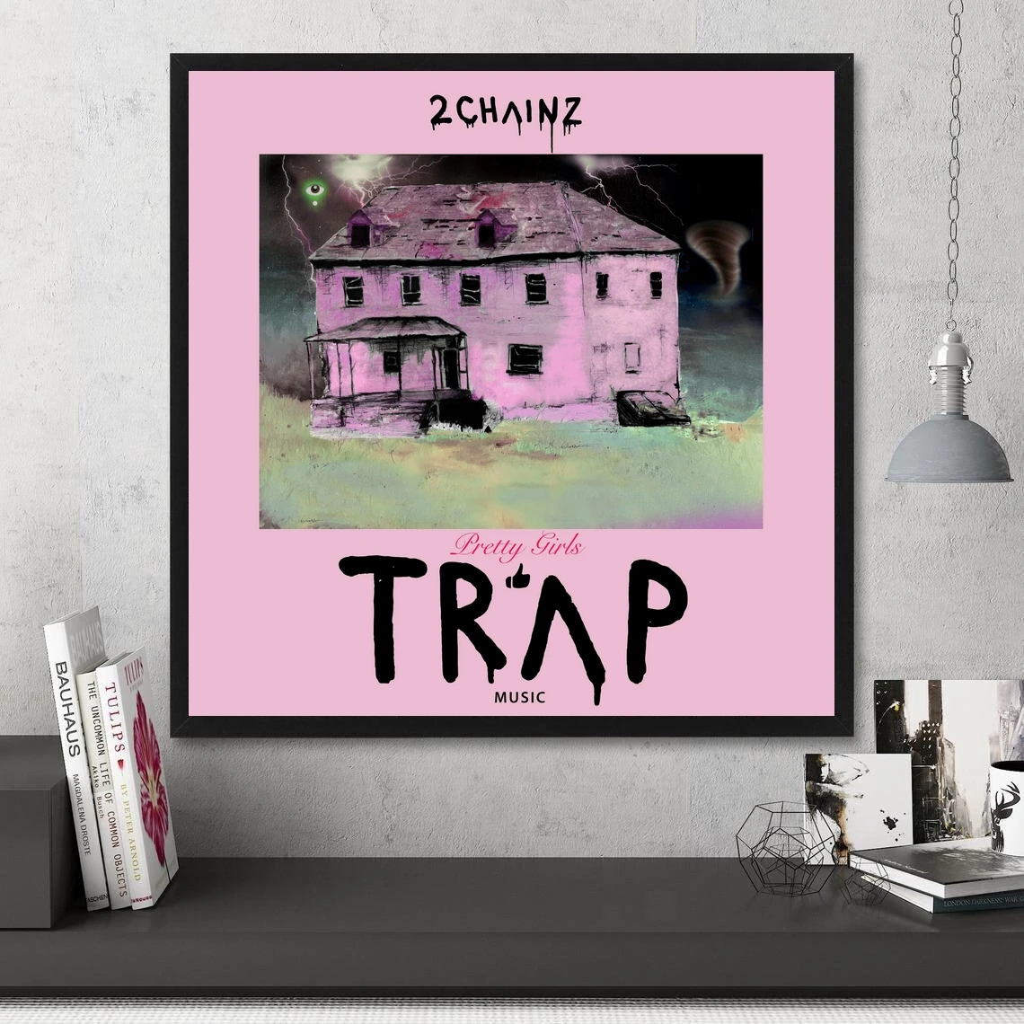 2 Chainz Pretty Girls Like Trap Music Album Poster Prints Art Canvas Painting Wall Living Room Home Decor (No Frame)